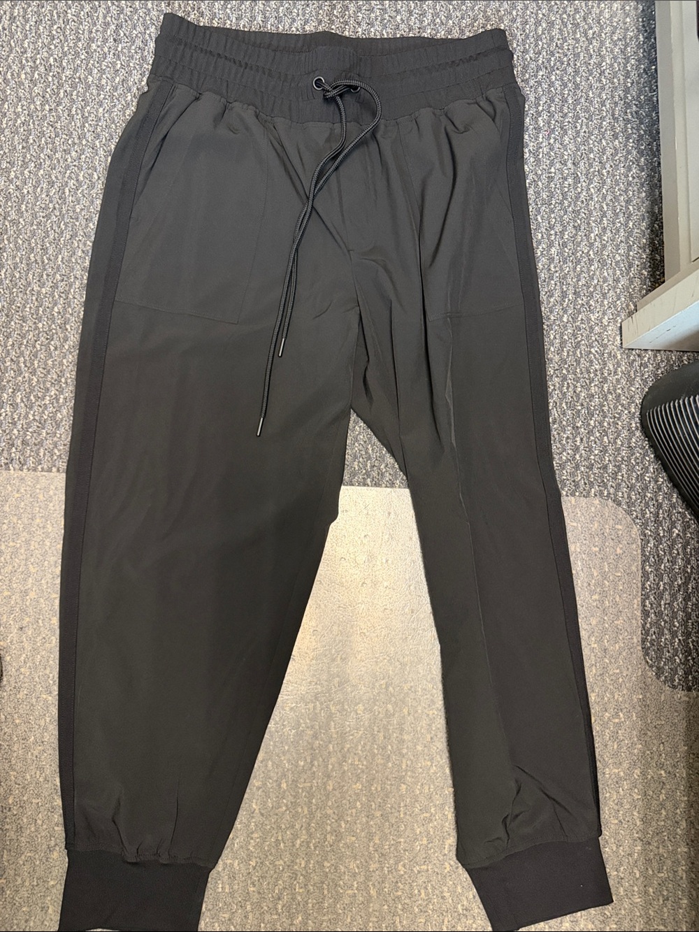 Womans Loft Lou & Grey Black Jogger Pants - Casual Drawstring Tapered Fit